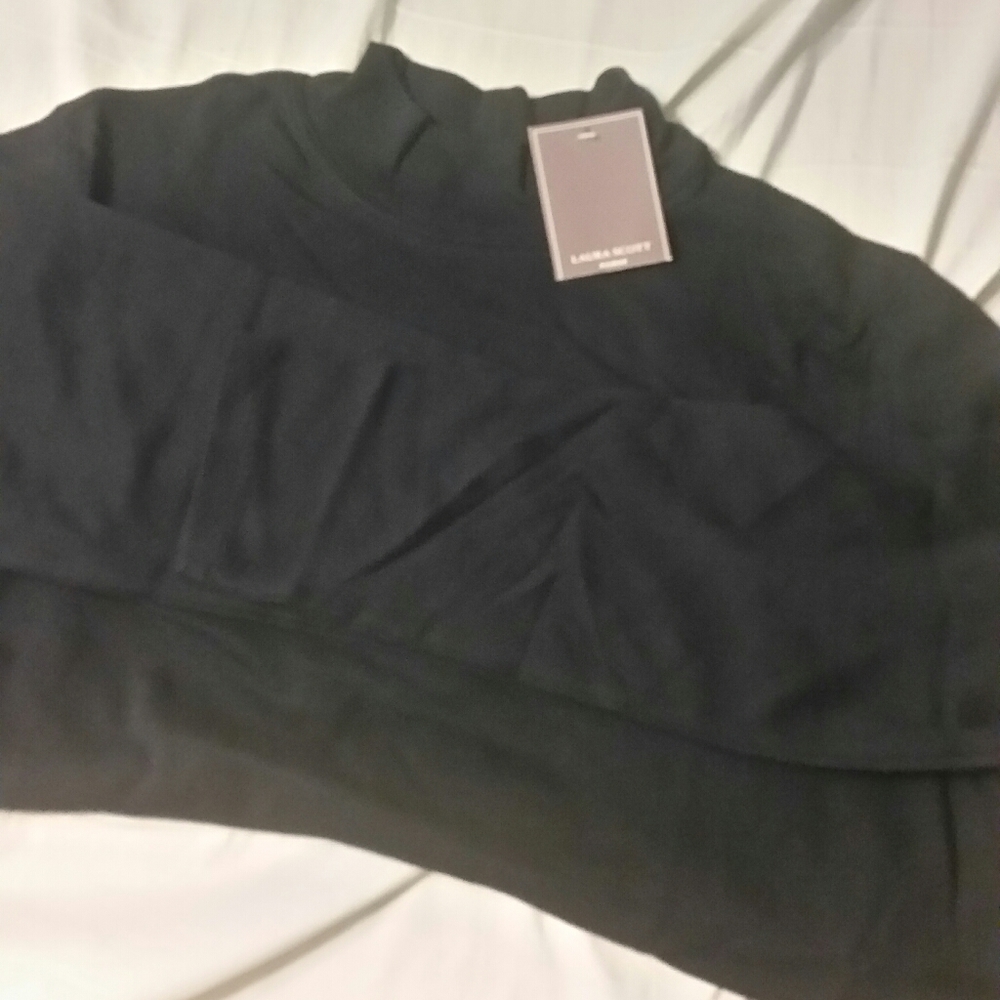 Navy Faux Fake Turtle Neck